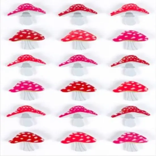 Recollections Red Mushrooms Dimensional Stickers {1}
