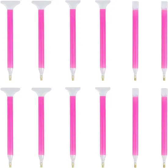 Set of 12 Diamond Painting Pen with 3 Drill Size 5D Diamond Embroidery Pen Correction Pen {1}