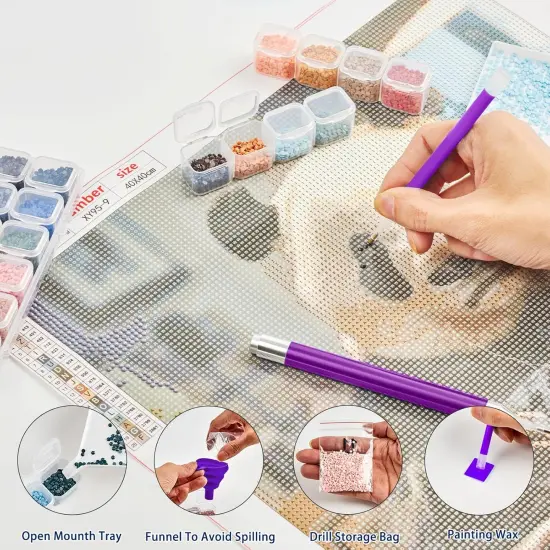 Diamond Paintings Tools for Adult Beginner(Purple) {4}