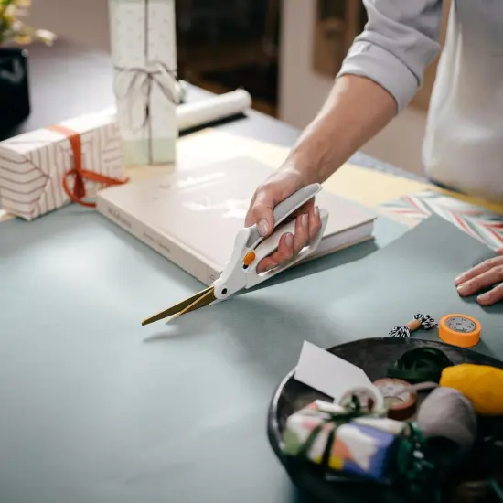 Easy Action Titanium Scissors, Spring-Assisted, Precision Ground Stainless Steel Blades, 8in {3}