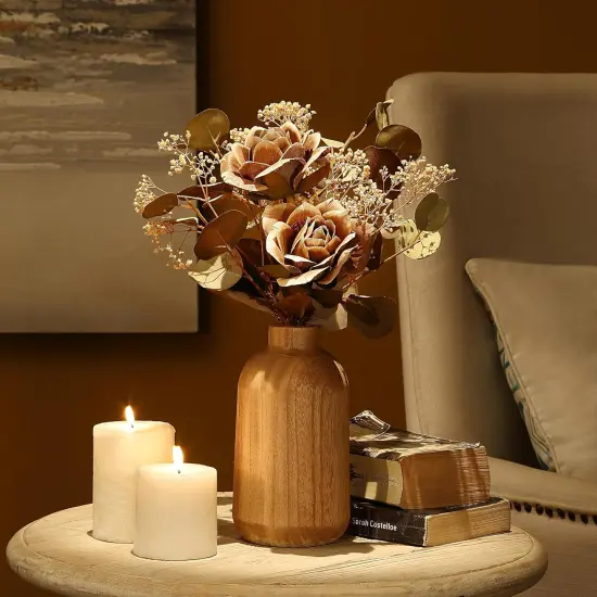 Timeless Luxe Bloom Collection &ndash; Premium Artisan Artificial Floral Decor for Home, Office, Events, and Indoor Spaces (Eternal Charm Floral Display) (Majestic Midnight Roses) {2}