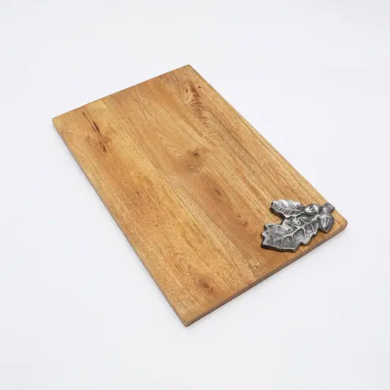 Leaf Land Wooden Platter {3}