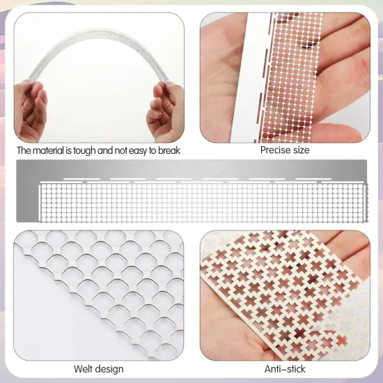 14 Pcs Diamond Painting Ruler Stainless Steel Diamond Mesh RulerBlank Grid 5d Mini Gem Art Kit Adjustment Fix Tool for DIY Art Painting Tools {2}