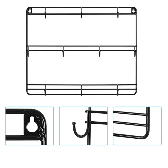 Wall Mounted Coffee Mug Rack Mug Holder Decor 2pcs {5}