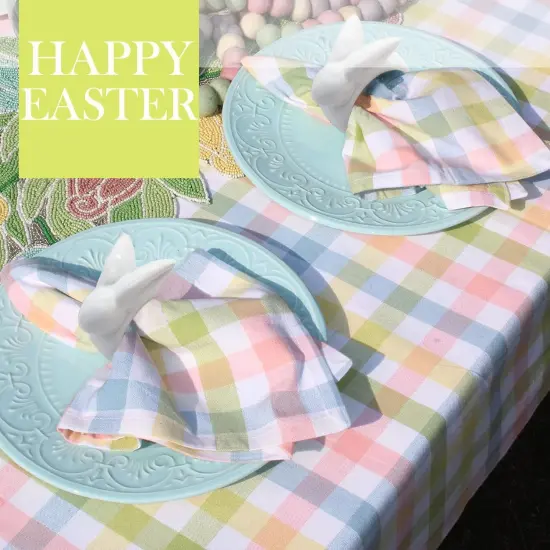 Porcelain Rabbit Napkin Rings - Easter Bunny Napkin Rings Holder, Easter Cloth Easter Plates Napkin Rings Dinning Room Table Decor, Set of 4 Vintage White Bunnies Napkin Rings Holder {3}