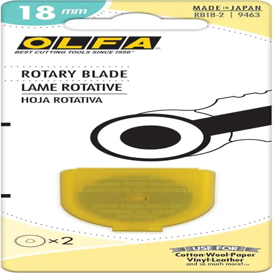 Rotary Blade Refills 18mm 2/Pkg, Silver {1}