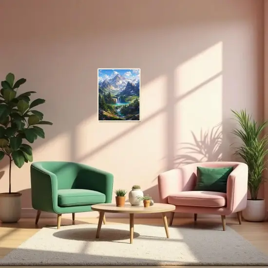 Landscape Paint by Numbers Kit for Adults Beginner Mountain Oil Painting Kit Adult Paint by Number Kits on Canvas DIY Painting for Beginners Art by Numbers Nature for Gifts Home Wall Decor 16x20 Inch {5}