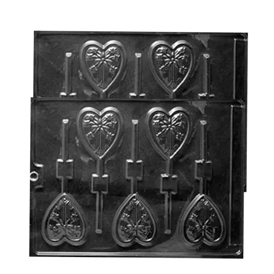 Starburst Heart Lolly Chocolate Mold {5}