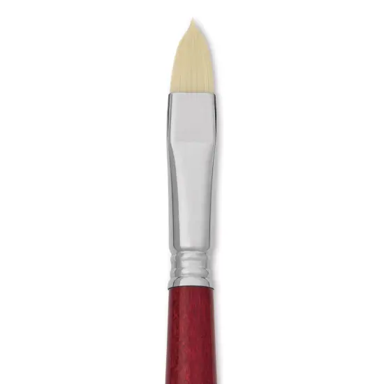 Escoda Marfil Synthetic Bristle Brushes - Series 4460 Filbert, Size 14, Long Handle {1}