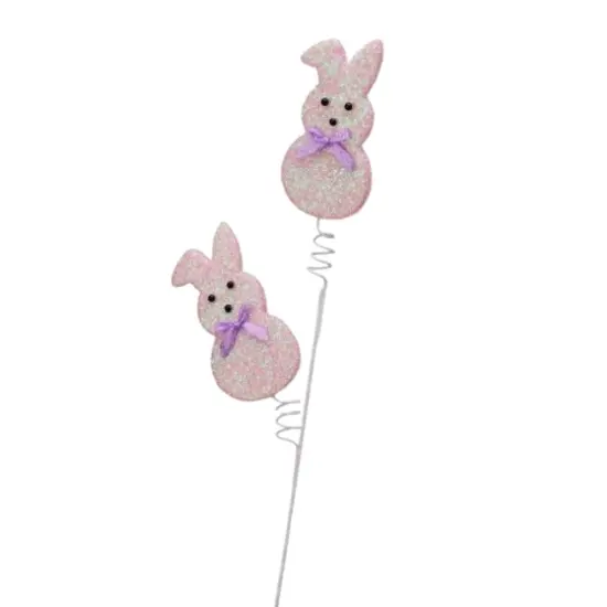 27" Pink Easter Bunny Peep Pick &ndash; Pastel Spring Decoration {3}