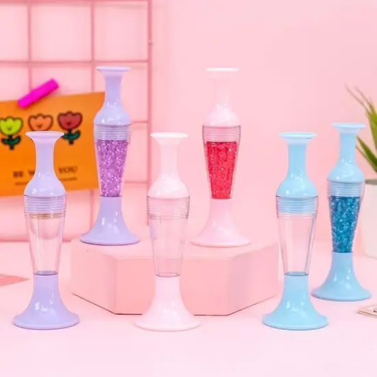 5D Diamond Painting Pen Tool, Flower Pot Shaped Comfort Grip Standable Ergonomic Point Drill Pen {4}