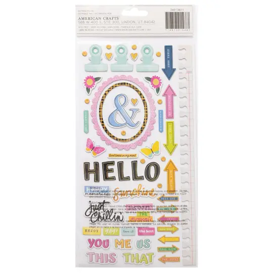 Thickers Vicki Boutin Sweet Rush The Sweet Life Stickers, 107pcs {2}