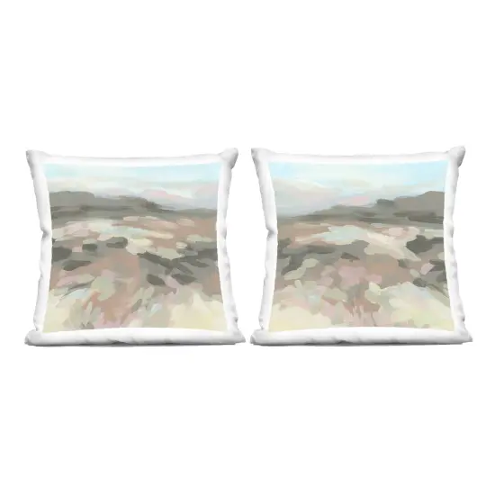 Stupell Industries Desert Impression Abstraction 2pc Decorative Printed Throw Pillow Set Design by June Erica Vess, 18 x 7 x 18 {1}