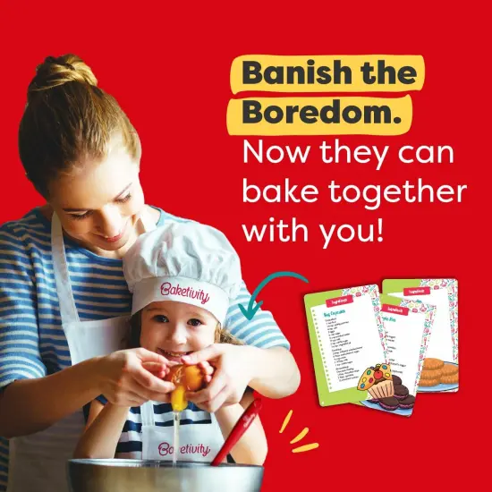 Baketivity 31 Pcs Kids Cooking & Baking Set with Kids Knife & Real Cooking Utensils - Kid Safe Knife & Cooking Tools - Kids Baking Set Gift for Girls & Boys Including Nylon Knife for Kids {5}