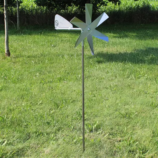 Lehman's Mole Chasing Humane Deterrent Windmill Covers 20,000 Feet Using Vibrations from Wind {6}