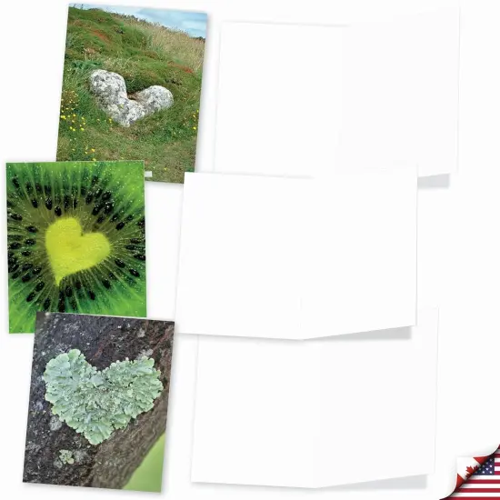 20 Cute Boxed Cards (4 x 5.12 Inch) - Assorted Blank Set (10 Designs, 2 Each) - Heartscapes {3}
