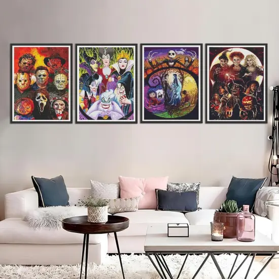 4 Pack Cartoon Diamond Painting Kits for Adults Beginners {3}