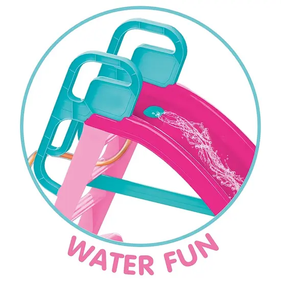 Dolu: Big Splash Slide: Unicorn Pink & Blue - Waterslide Hose Attachment, Indoor/Outdoor, Plastic Playground Equipment, 74.4 x 33.5 x 44.9, Kids 3+ {3}