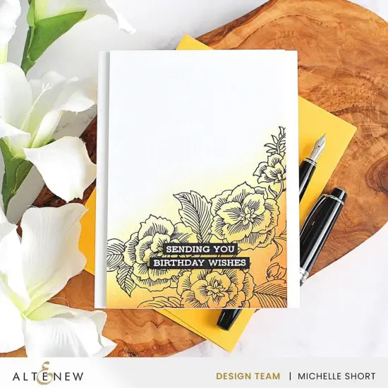 Floral Engravings Press Plate Set {6}