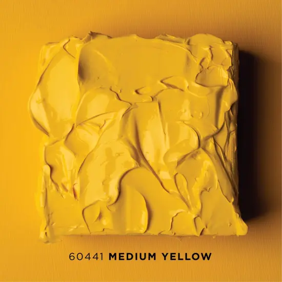 FolkArt Super Thick Acrylic Paint Medium Yellow 4 oz - 60441 {3}