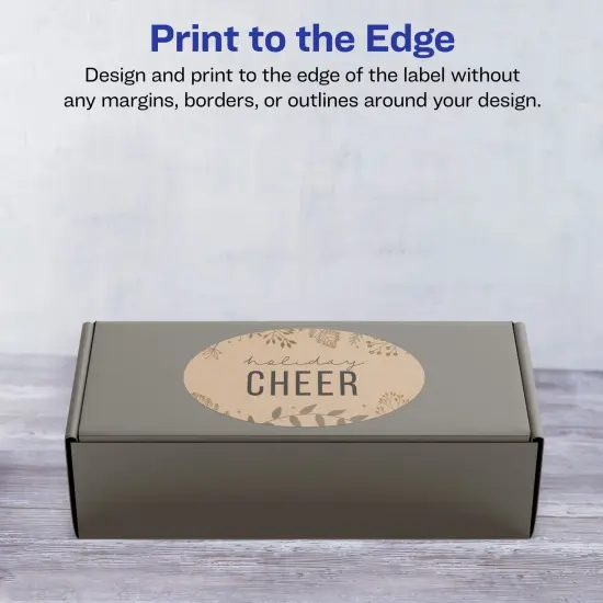 Avery Kraft Brown Oval Labels with Sure Feed, 4" x 6" {3}