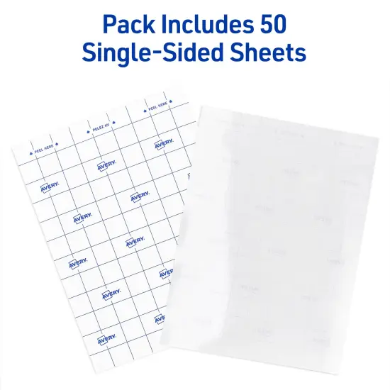 Avery Clear Laminating Sheets, 9" x 12", Permanent Self-Adhesive, 50 Self-Laminating Sheets (73601) {2}