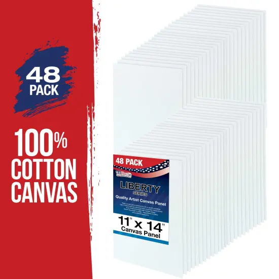 11" x 14" Professional Artist Quality Acid Free Canvas Panel Boards for Painting 48-Pack {2}