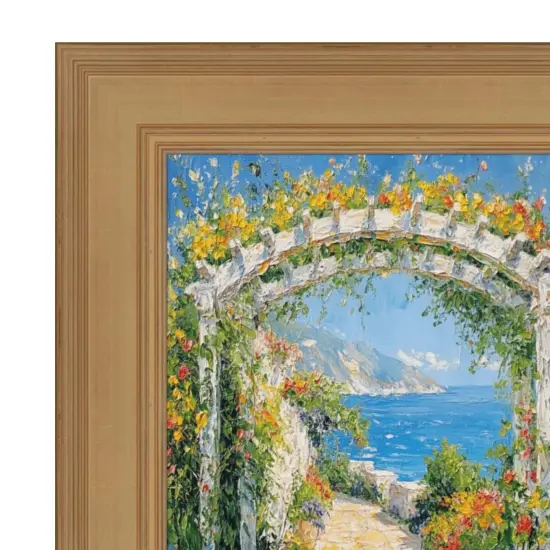 Wide Gold Flat Panel Picture Frame 11x14 frame {4}