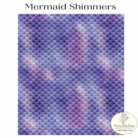 Mermaid Shimmers -Papers for Decoupage and Mixed Media(Medium) {1}