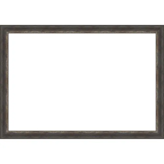 Bark Rustic Char Narrow Framed Dry Erase Magnetic Board {1}