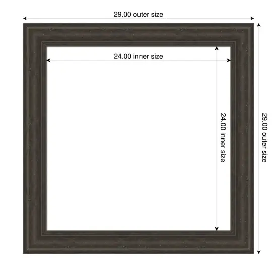 Shipwreck Framed Dry Erase Magnetic Board Greywash {4}
