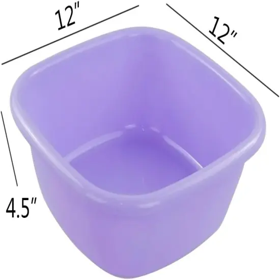 3-Pack Plastic Wash Basin - 8 Quart {2}