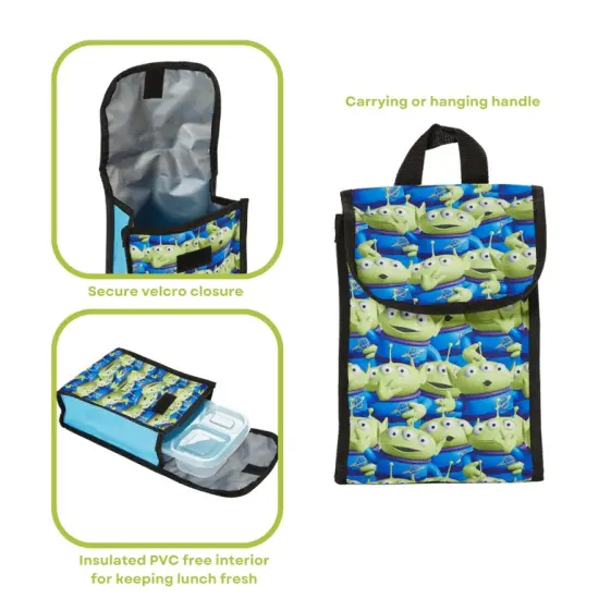 Toy Story Buzz Lightyear Kids Backpack with Lunch Bag and Water Bottle 5 Piece Set 16 inch {3}