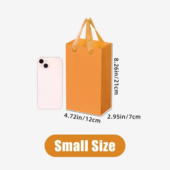 8 pcs Neon Gift Bags with Handles, Small 4.72"x2.95"x8.26" Bright Color Gift Wrap Paper Bag Party Favor Bag Boutique Retail Bags for Wedding Birthday Baby Shower Wedding {2}