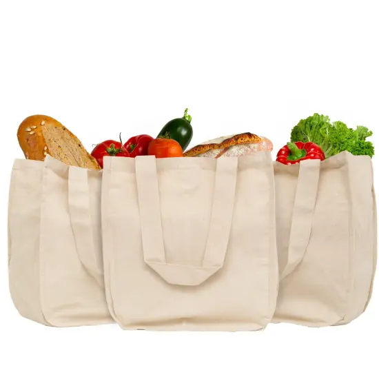 Canvas Grocery Tote Bags {1}