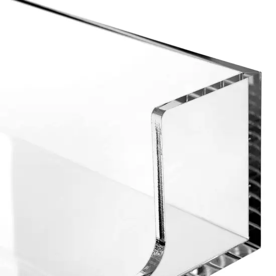 Lucite Napkin Holder Set with 6 Napkin Rings {4}