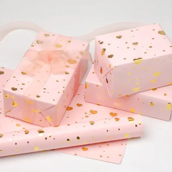 Mini Short Wrapping Paper Roll - Reversible Design (17 inches X 32.8 feet) {2}