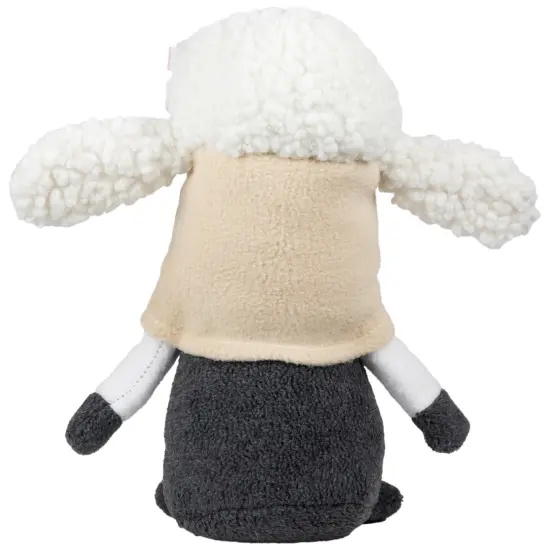 Northlight Plush Springtime Floral Sheep Gnome Easter Decoration - 9" - Gray and White {7}