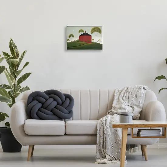 Stupell Industries Round Red Barn in Pasture Wall Plaque By Warren Kimble {2}