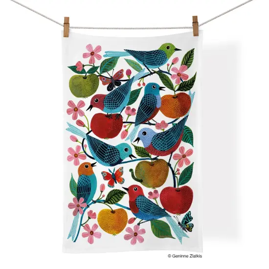 Apple Orchard Cotton Tea Towel {1}
