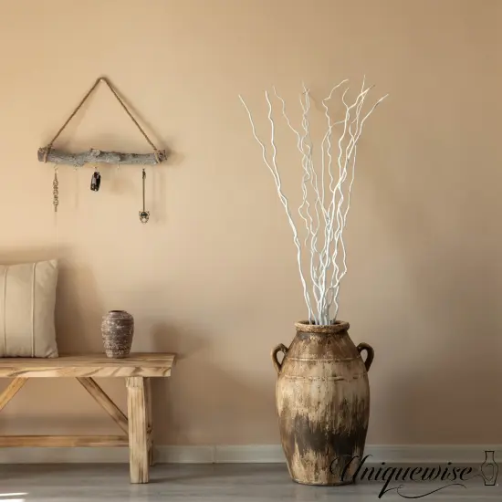 Uniquewise 12pc 59" Natural Dried Willow Twigs Ideal Sticks for DIY Crafts Decorative Stems Floral Arrangements Floor Vase Fillers Wedding Centerpieces Event Decorations and Home D&eacute;cor Accents, White {4}