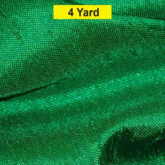 Shantung Satin Fabric Satin Dupioni Silk for Apparel and Garments 60" Wide Flag Green {1}