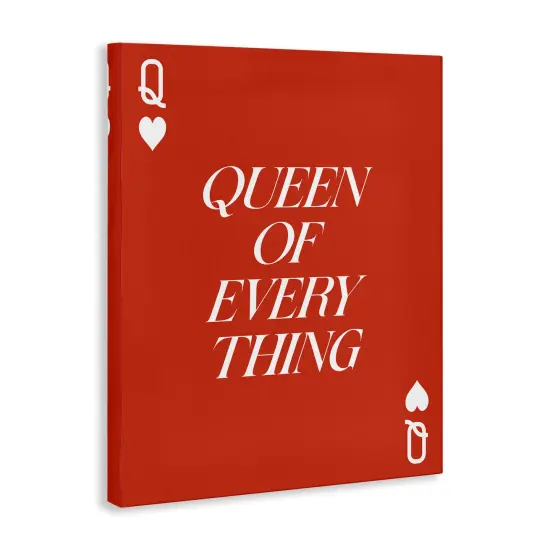 Stupell Industries Queen of Everything Card Canvas By House of Lulu {3}