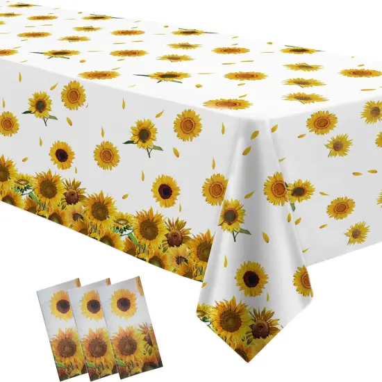 Sunflower Party Tablecloth Decorations {1}