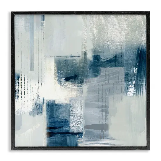 Stupell Industries Faded Abstraction with Blues Framed Giclee By Susan Jill {7}