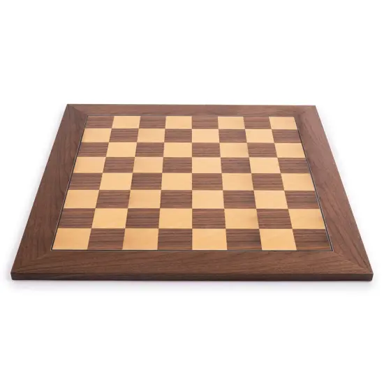 WE Games Deluxe Walnut Wood Chess Board &ndash; Handmade in Spain, 22 in. {1}