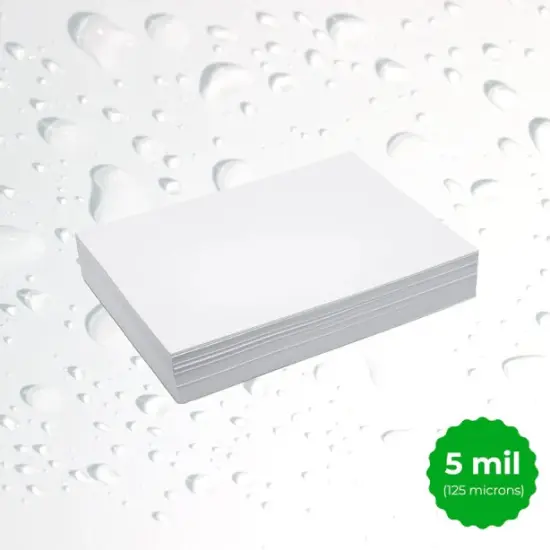 Graffiti Waterproof Papers (Scuff Free) - 5 mil 190 gr Rigid Polyester (White) 50 Sheets {2}