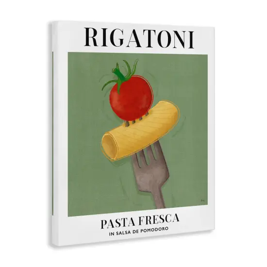 Stupell Industries Vintage Rigatoni on Fork Canvas By Veronique Charron {3}