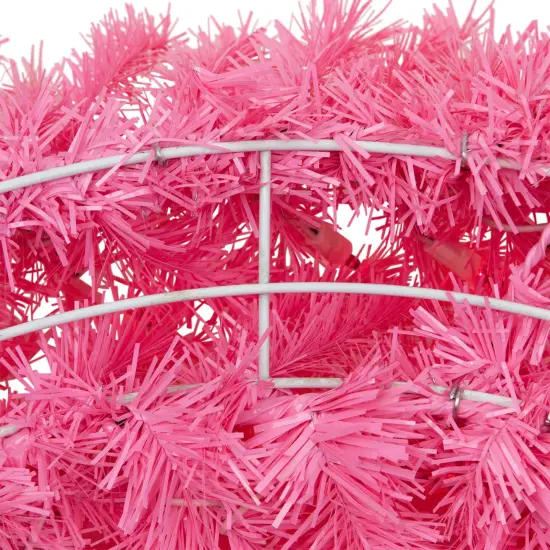 Northlight 36" Pre-Lit Pink Spruce Artificial Christmas Wreath, Pink Lights {7}