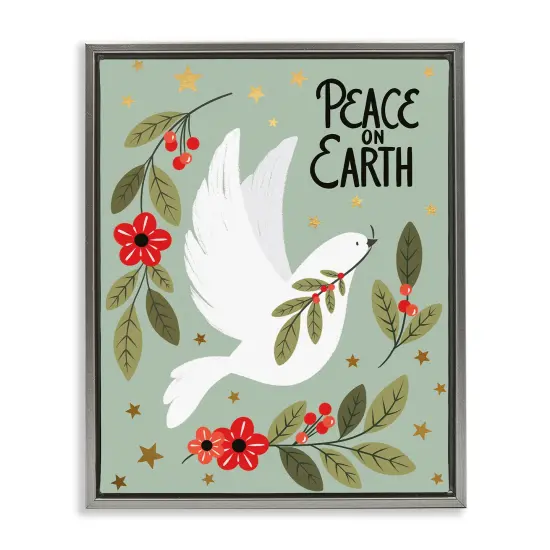 Stupell Industries Seasonal Peaceful Dove Floating Frame By Jo Taylor {1}